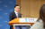 한국은행을 8년간 이끌어온 이주열 총재가 23일 오후 서울 중구 한국은행에서 송별 기자간담회를 하고 있다. 