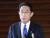기시다 후미오(岸田文雄) 일본 총리가 지난해 11월 총리 관저에서 취재진에게 발언하는 모습. 연합뉴스.