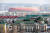 채널원컵이 개최된 사란스크 아레나(맨 위 붉은색 원형 건물) 전경 모습. TASS=연합뉴스