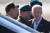 조 바이든 미국 대통령이 25일(현지시간) 폴란드 남부 제초프 인근 야시온카 공항에 도착했다. [EAP 연합뉴스]
