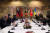 29일(현지시간) 레제프 타이이프 에르도안 터키 대통령이 우크라이나-러시아 평화 협정을 열고 있다. AFP=연합뉴스