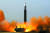 북한 노동당 기관지 노동신문은 25일 전날인 24일 발사한 미사일이 신형 대륙간탄도미사일(ICBM)인 '화성-17형'이라고 밝혔다. [노동신문=연합뉴스]