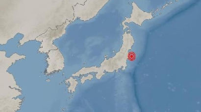 일본 후쿠시마현 후쿠시마 동남동쪽서 규모 5.1 지진 발생