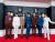 방탄소년단(BTS)이 3일(현지시간) 미국 라스베이거스 MGM 그랜드 가든 아레나에서 열린 제64회 그래미 시상식에 앞서 레드카펫 행사에 참석해 포즈를 취하고 있다. [사진 빅히트뮤직]