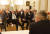 카를 네함머 오스트리아 총리가 11일 모스크바의 오스트리아 대사관에서 블라디미르 푸틴 러시아 대통령과의 회담에 대해 기자회견을 하고 있다. EPA=연합뉴스