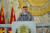 김정은 국무위원장이 2020년 10월 당창건 75주년 기념 열병식에서 연설을 하는 모습. 노동신문, 뉴스1.