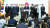 윤석열 대통령 당선인이 13일 서울 종로구 통의동 인수위 브리핑룸에서 2차 내각 발표를 하고 있다. 한 장관은 오른쪽에서 2번째에 서 있다. 인수위사진기자단