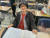 청암고등학교에 재학 중인 오창순씨가 14일 학교 교실에 앉아있는 모습. 양수민 기자