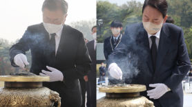 4·19 기념식서 "자유" 7번 외친 尹…재난 피해자와 '경청식탁'