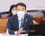 김용민 더불어민주당 의원이 18일 국회 법사위 1소위에서 의사진행발언을 하고 있다. 김상선 기자