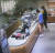 2021년 3월18일 부산 광안리 한 카페에서 40대 남성 A씨가 엉덩이가 드러나는 속옷 형태의 짦은 하의를 입은 채 커피를 주문하는 모습. [사진 부산경찰청]