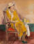 이인성, 노란 옷을 입은 여인, 1934 , 종이에 수채, 73.5 x58.5cm [사진 대구미술관]