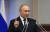 27일(현지시간) 블라디미르 푸틴 러시아 대통령이 상트페테르부르크에서 열린 러시아 의회에서 연설하고 있다.[AFP=연합뉴스]