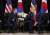 지난 2019년 9월 유엔 총회 참석차 방미한 문재인 대통령이 뉴욕 인터콘티넨탈 바클레이 호텔에서 도널드 트럼프 대통령과 회담했다. 청와대 사진기자단