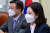 더불어민주당 박지현 공동비대위원장이 27일 오전 국회에서 열린 비상대책위원 회의에서 발언하고 있다. 국회사진기자단