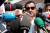 라이올라가 2010년 FC바르셀로나 사무실 앞에서 인터뷰를 하고 있다. [로이터=연합뉴스]