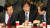 2017년 1월 9일 오전 서울 여의도 국회에서 열린 바른정당 전체회의 및 정책의총에 참석한 김무성 의원과 김성태 의원이 이야기하고 있다. 가운데는 이진복 의원. 중앙포토