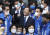 인천 계양을 국회의원 보궐선거에 나서는 이재명 더불어민주당 후보가 8일 인천 계양산 야외공연장에서 열린 출마 선언 기자회견에서 지지를 호소하고 있다. 뉴스1