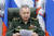 지난달 19일 모스크바에서 열린 국방회의에 참석한 세르게이 쇼이구 러시아 국방부 장관. AP=연합뉴스