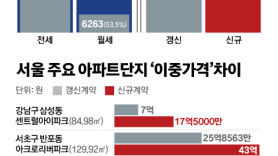 [Data & Now] 서울 전세 ‘이중가격’ 평균 1억5460만원