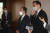 추경호 경제부총리 겸 기획재정부 장관(왼쪽)과 이창용 한국은행 총재가 16일 오전 서울 중구 프레스센터에서 열린 조찬간담회에서 기자들의 질의를 받고 있다. 공동취재단 