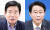 오는 24일 민주당 국회의장 경선에 도전하는 김진표 의원(왼쪽)과 조정식 의원. 김 의원이 조 의원보다 16살 많지만 선수는 5선으로 같다. 연합뉴스