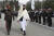 지난 3월 경찰학교 졸업식에 참석하는 하라주딘 하카니 아프가니스탄 내무부 장관. AFP=연합뉴스