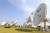 KT SAT 금산위성센터는 아시아 최대 위성 텔레포트(위성통신시설)로 초대형 안테나 45개와 7000회선을 보유하고 있다. [사진 KT]