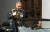세르게이 쇼이구 러시아 국방장관이 지난 9일 러시아 전승절 열병식에 참석하고 있다. 연합뉴스