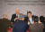 윤석열 대통령과 조 바이든 미국 대통령이 21일 오후 서울 용산 국립중앙박물관에서 열린 환영 만찬에서 건배하고 있다. [연합뉴스]