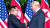  2018년 6월 12일 오전 회담장인 싱가포르 카펠라 호텔에 북한 김정은 위원장과 미국 트럼프 대통령이 회담을 위해 만나고 악수를 나누고 있다. 싱가포르 통신정보부 제공