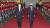 윤석열 대통령과 조 바이든 미국 대통령이 21일 오후 서울 용산구 국립중앙박물관에서 열린 한미정상 환영만찬에 입장하고 있다. 강정현 기자