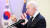 조 바이든 미국 대통령이 21일 서울 용산 국립중앙박물관에서 열린 한미 정상 환영만찬에서 건배 제의를 하는 모습. 대통령실사진기자단.