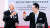 윤석열 대통령과 조 바이든 미국 대통령이 21일 오후 서울 용산 국립중앙박물관에서 열린 환영 만찬에서 건배하고 있다. 대통령실사진기자단