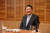 윤석열 대통령이 24일 용산 국방부 컨벤션센터에서 열린 국회의장단과의 저녁 만찬에서 활짝 웃고 있다. [사진 대통령실]
