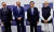 24일 일본 도쿄에서 열린 쿼드 정상회의에 참석한 4개국 정상들. 왼쪽부터 앤서니 앨버니지 호주 총리, 조 바이든 미국 대통령, 기시다 후미오 일본 총리, 나렌드라 모디 인도 총리. [로이터=연합뉴스]