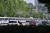  한미정상회담이 열린 21일 서울 용산 대통령실 인근 도로에서 경찰버스들이 집회 및 시위에 대비해 대기하고 있다 (대통령실사진기자단). 뉴스1