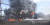 미사일 공격받고 불타는 우크라이나 기차역 변전소. 로이터=연합뉴스 