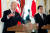 조 바이든 미국 대통령과 기시다 후미오 일본 총리가 23일 일본 도쿄 영빈관인 아카사카궁에서 정상회담을 마친 후 기자회견을 하고 있다. [로이터=연합뉴스]
