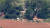 북한이 미사일을 쏜 다음날인 26일 오전 오두산전망대에서 바라본 북한 개풍군 관산반도의 한 초소 앞에는 염소들이 한가로이 풀을 뜯고 있다. 강정현 기자