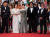 한국배우 최초로 칸 영화제에서 남우주연상을 수상한 배우 송강호(오른쪽에서 두번째) 등 영화 '브로커' 출연진. CJ ENM이 투자, 배급한 영화다. 뉴스1