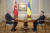 에르도안 대통령은 지난 2월 3일 우크라이나를 방문해 볼로디미르 젤렌스키 우크라이나 대통령(오른쪽)을 만났다. AP=연합뉴스