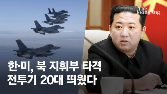 김정은 보란듯…한·미 전투기 20대 공격편대 비행