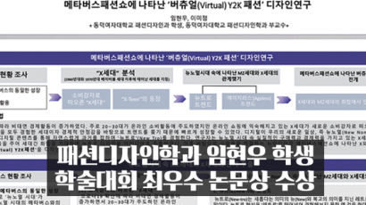 동덕여대 패션디자인학과 임현우 학생, 학술대회 최우수 논문상 수상