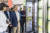 LG전자 조주완 사장(왼쪽)이 이탈리아에서 열리는 ‘밀라노 디자인 위크 2022’에서 LG전자 전시부스를 찾아 식물생활가전 컨셉 제품을 살펴보고 있다. [사진 LG전자]