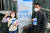 지난 4월 김효은양과 아버지 김민수씨가 서울 동대문구 이문동 교회에서 장기기증 희망등록을 할 당시의 모습. 사랑의장기기증운동본부 제공