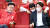 지난 1일 서울 여의도 국회도서관에 마련된 ‘국민의힘 제8회 지방선거 개표상황실’에서 이준석 국민의힘 대표(오른쪽)와 정진석 의원(왼쪽), 박대출 의원이 이야기를 나누고 있다. 220601