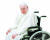 휠체어에 탄 프란치스코 교황이 11일(현지시간) 바티칸에서 신자들과 만나고 있는 모습. [로이터=연합뉴스]