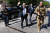 마리오 드라기 이탈리아 총리가 우크라이나 키이우에 도착하고 있다. AP=연합뉴스