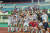수원FC 선수들이 김천상무전 승리 직후 서포터들과 함께 기념촬영을 했다. [사진 수원FC 인스타그램]